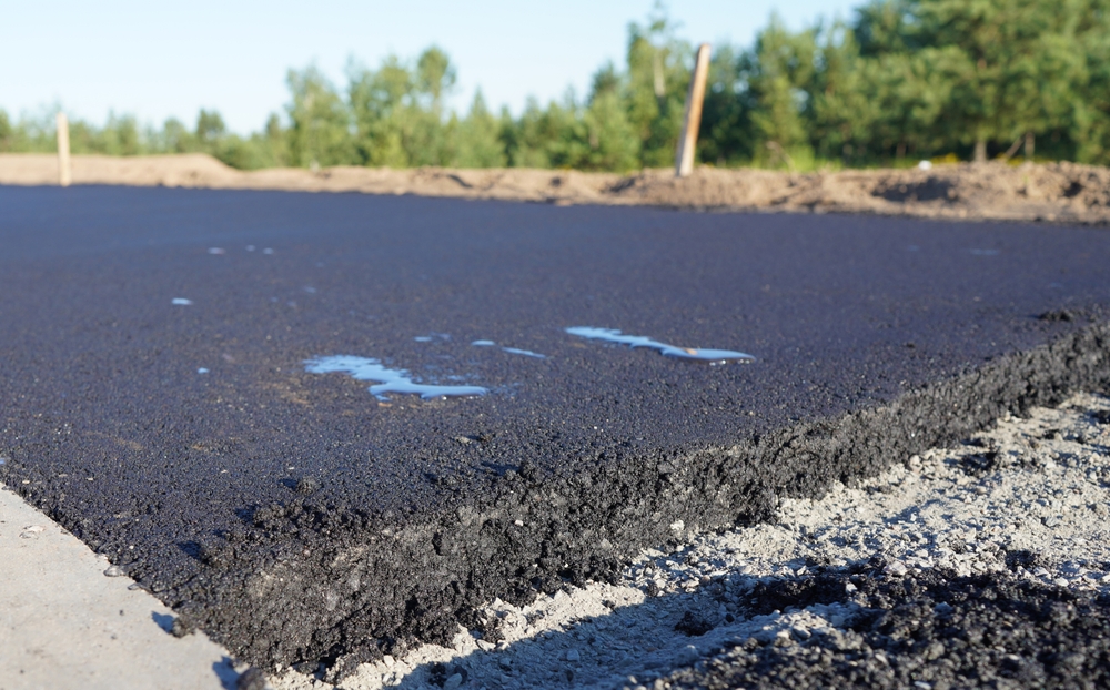 Asphalt,Road,After,Laying,Asphalt.,New,Asphalt,Road,Renovation.,Road
